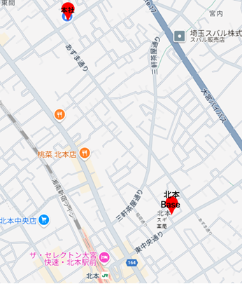 北本Base 周辺地図