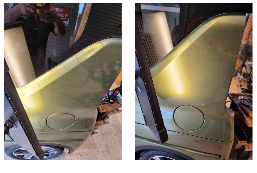 デントリペア施工事例3 Before/After